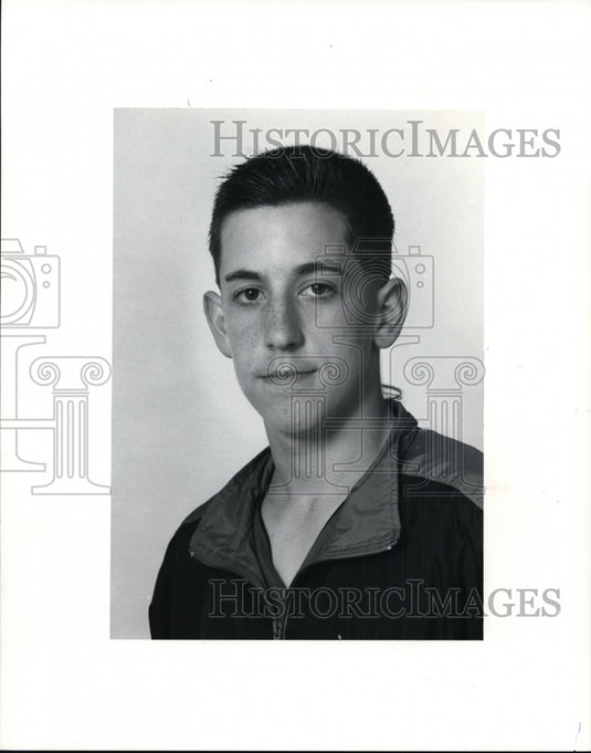 Press Photo James Steele of Akron East Baseball - cvb51350- Historic Images