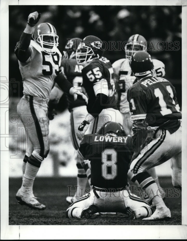 1989 Press Photo Football player-Mike Lowery - cvb51431- Historic Images