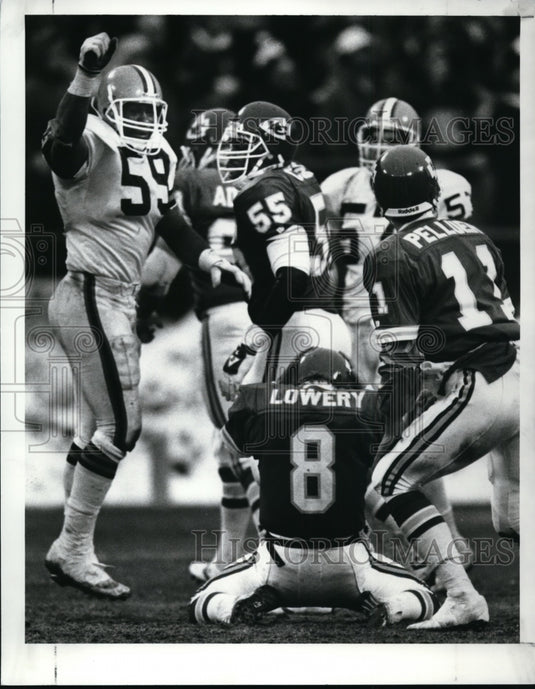 1989 Press Photo Football player-Mike Lowery - cvb51431- Historic Images
