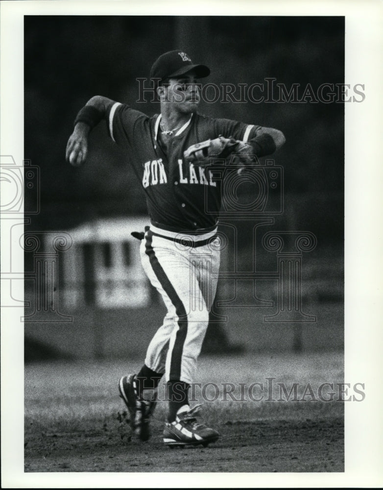 Press Photo Lorain baseball player Adam Scvanicky - cvb51683- Historic Images