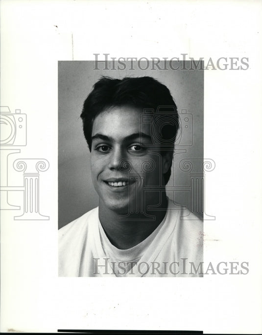 1990 Press Photo Chris Marino, Wickliffe Baseball and Football - cvb51820- Historic Images