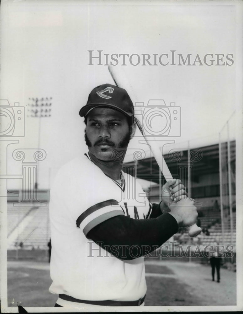 Press Photo Chris Chamblin 1st baseman Cleveland Indians - cvb52216- Historic Images