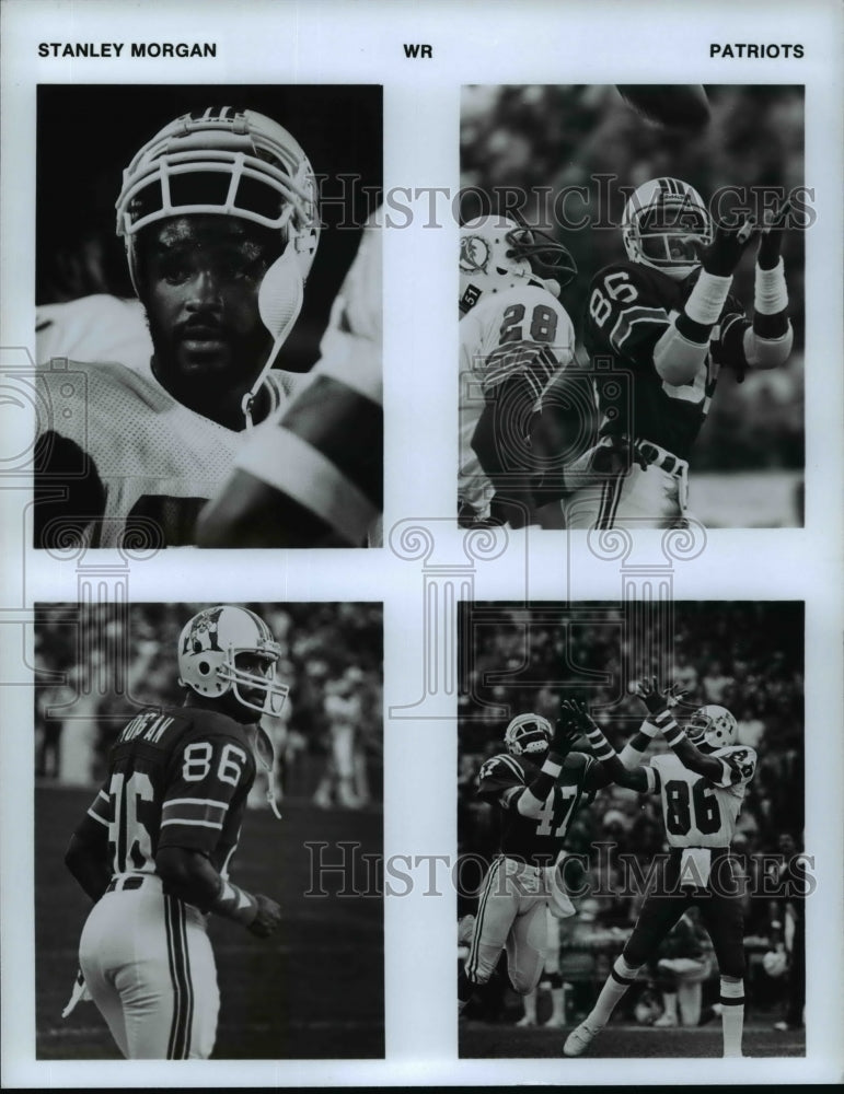 Press Photo Stanley Morgan of Patriots in Four Views - cvb52225- Historic Images