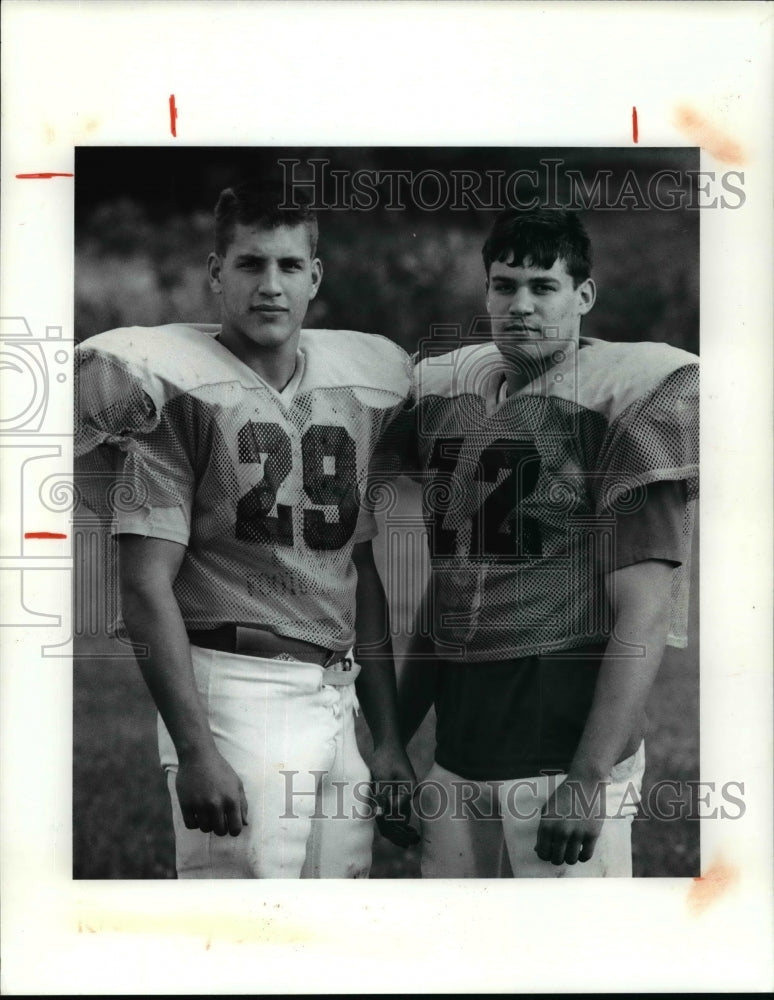 1990 Press Photo Chad Rankin, 29 and Mike Sferra, 12 - cvb52265- Historic Images