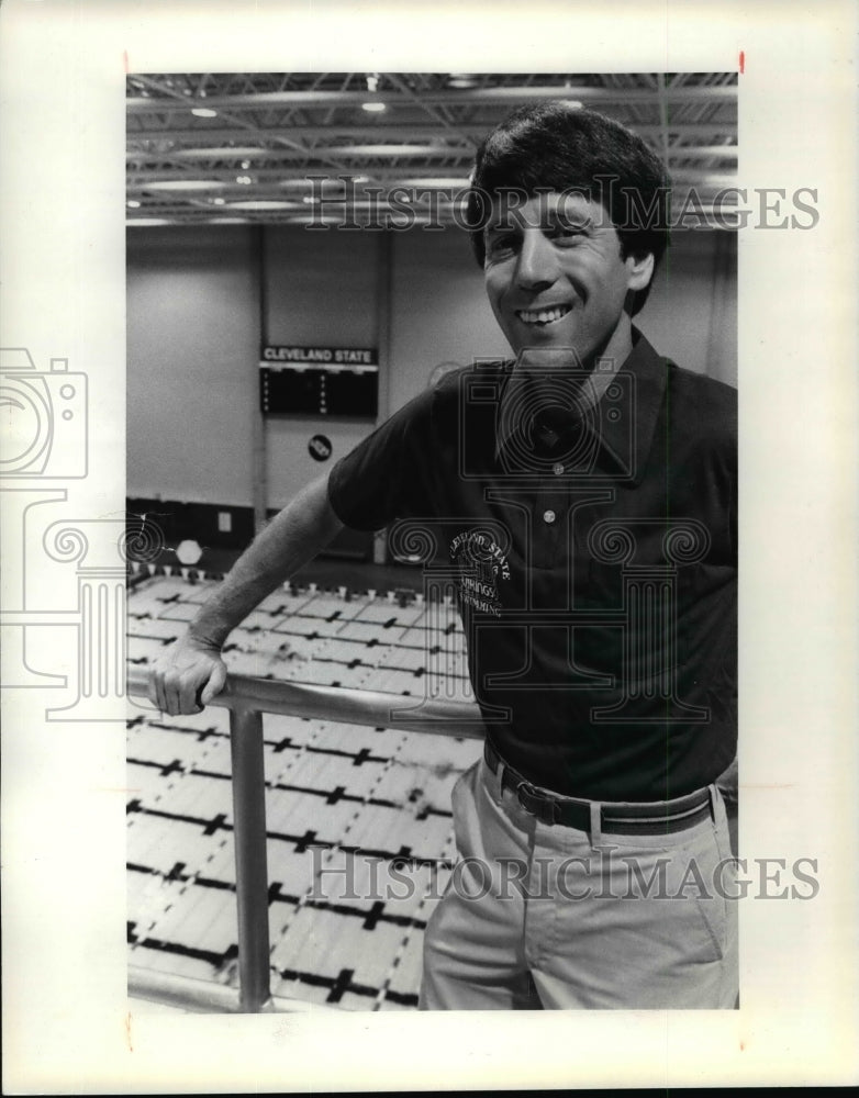Press Photo Wally Morton Head Swimming Coach at Cleveland ST UN. - cvb52400- Historic Images