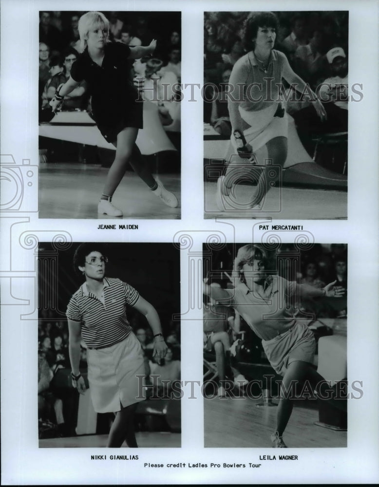 Press Photo Ladies Pro Bowlers Tour - cvb52660- Historic Images