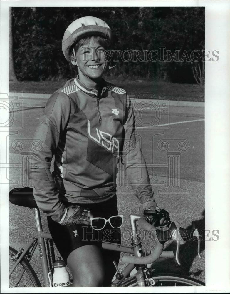 1989 Press Photo: Siga Bankaitis - Andrew Cyclist - cvb53499- Historic Images