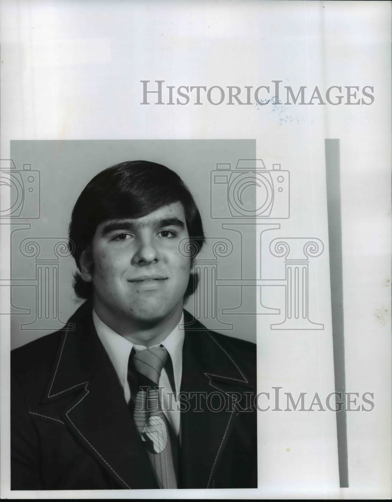 1977 Press Photo Charles Krajacis-Brecksville football player - cvb53547- Historic Images