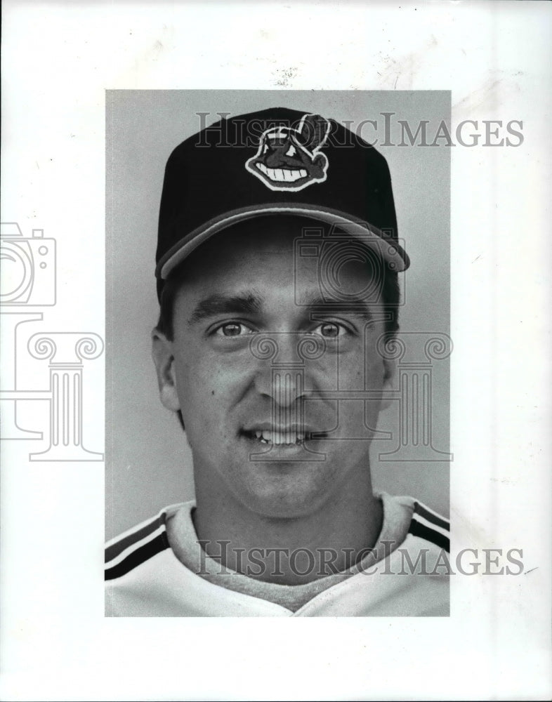 1989 Press Photo Brook Jacoby, Cleveland Indians - cvb53875- Historic Images