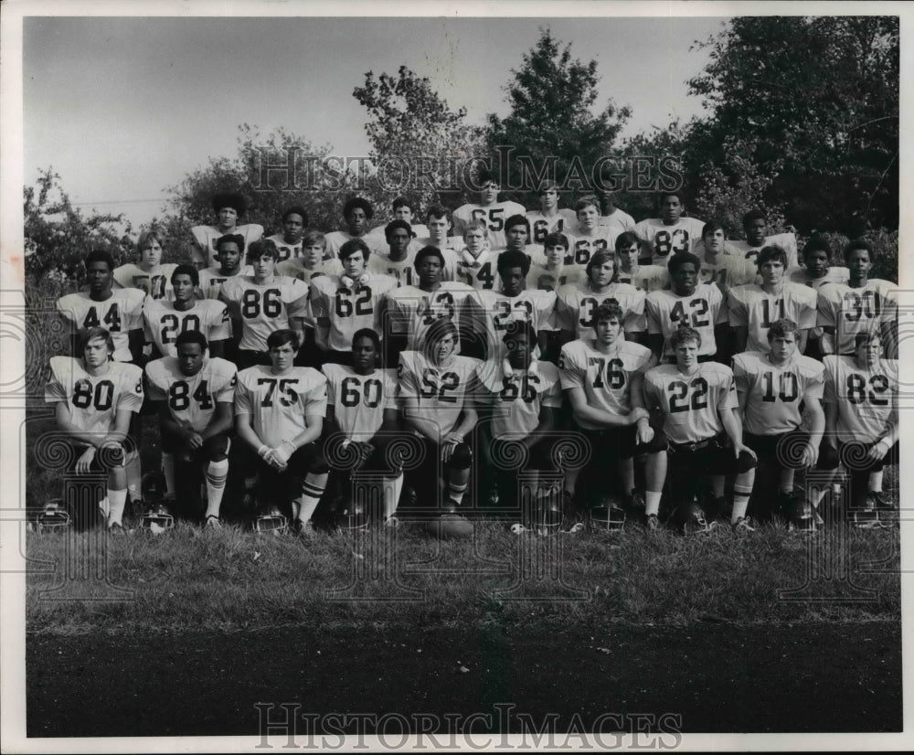 1971 Press Photo Akron North High Football team members- Historic Images