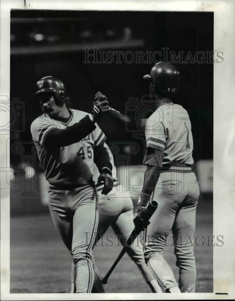 Press Photo Baseball action scene - cvb54305- Historic Images