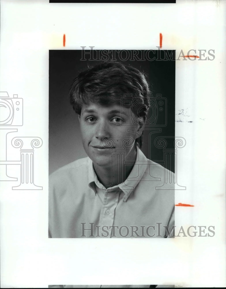 1990 Press Photo Brett Vogelsberger-Gilmour Academy golf - cvb54488- Historic Images