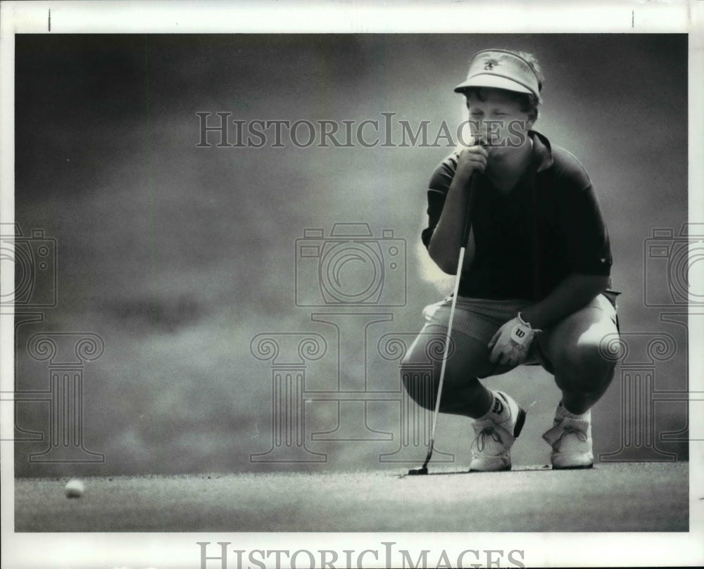 1989 Press Photo 14 year old golfer from Cleveland Ohio Craig Garrett- Historic Images