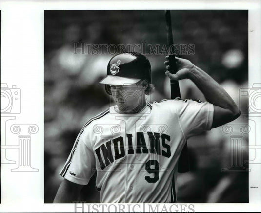 1989 Press Photo Pete O'Brien, Indians 1st Baseman - cvb55142- Historic Images