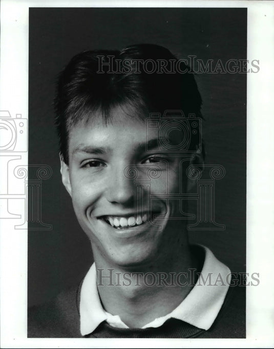 Press Photo Kevin Bohn, Tennis All-Scholastic. - cvb55845- Historic Images