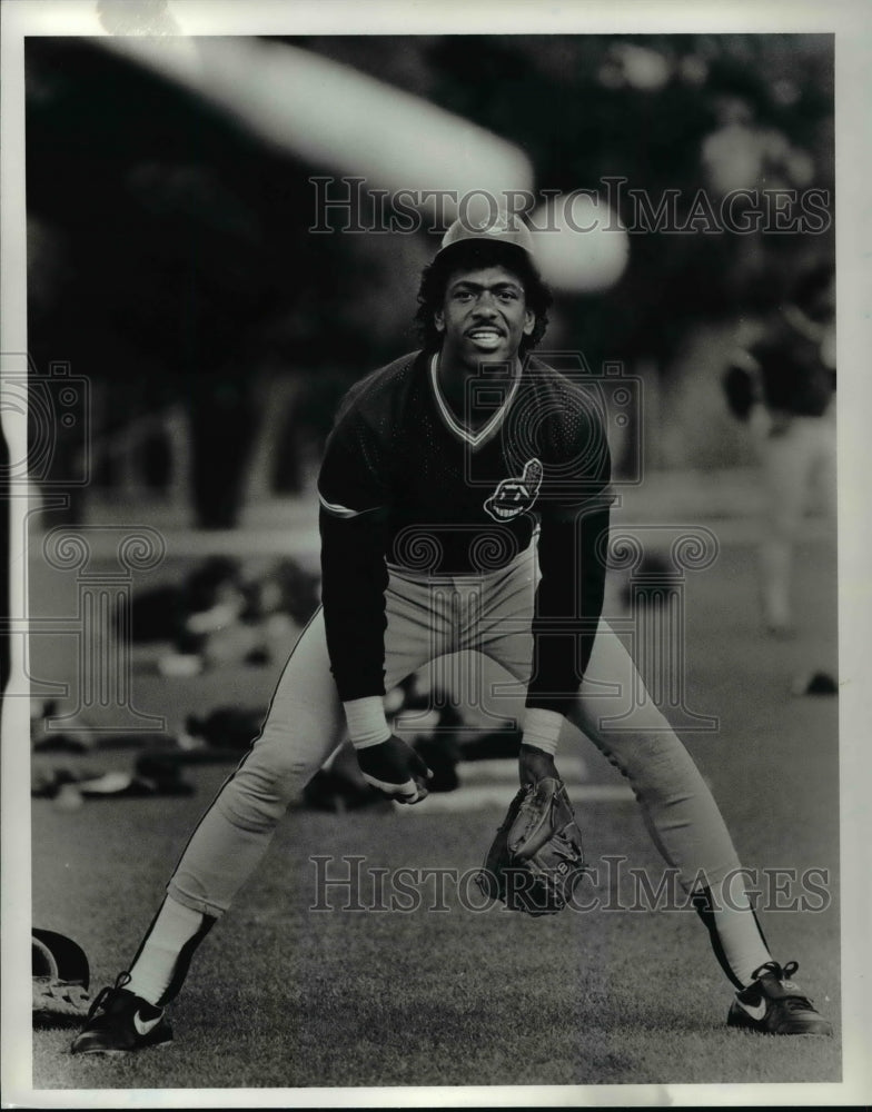 1987 Press Photo Indians baseball player-Julio Franco - cvb55922- Historic Images