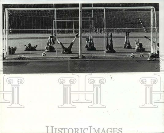 1981 Press Photo Practice at BW for the Cobras - cvb56912- Historic Images