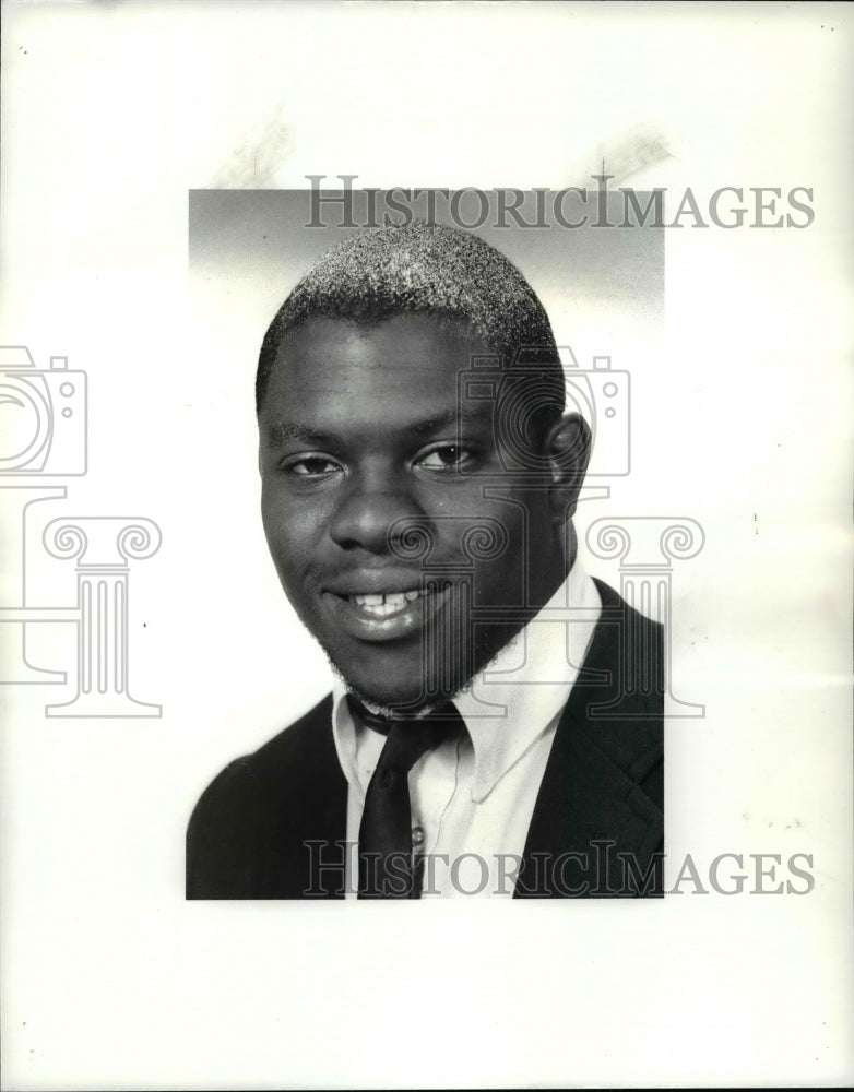 1985 Press Photo Jay White-Shaker Heights High football player - cvb57307- Historic Images