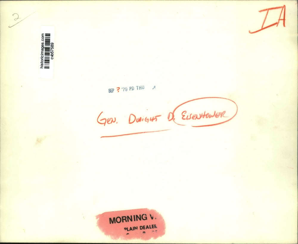 1979 Press Photo General Dwight Eisenhower - cvb57589