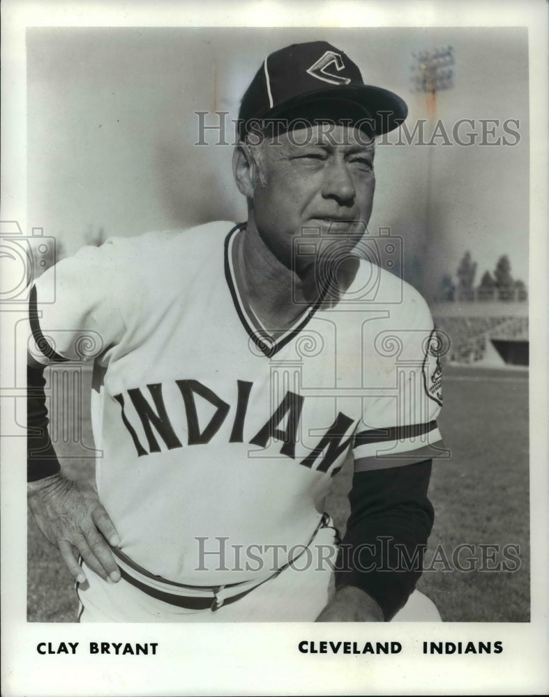 1974 Press Photo Clay Bryant, Cleveland Indians- Historic Images