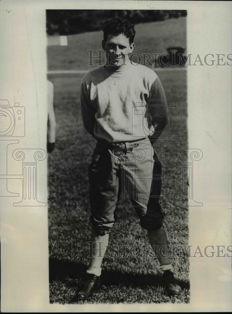 1929 Press Photo Jimmy Cox, captain and center of the powerful Colgate Eleven- Historic Images