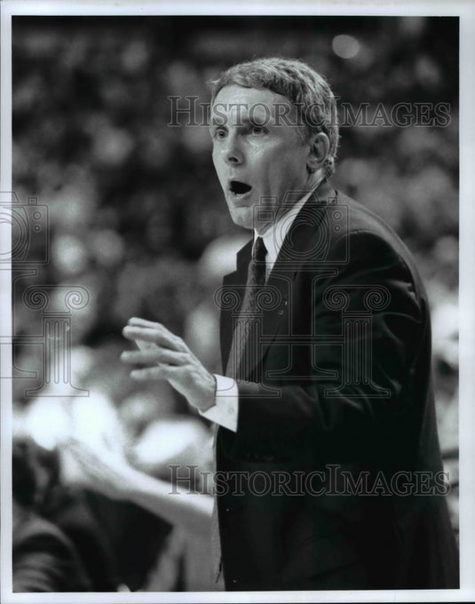 Press Photo Gary Williams University of Maryland Men's Basketball NCAA- Historic Images