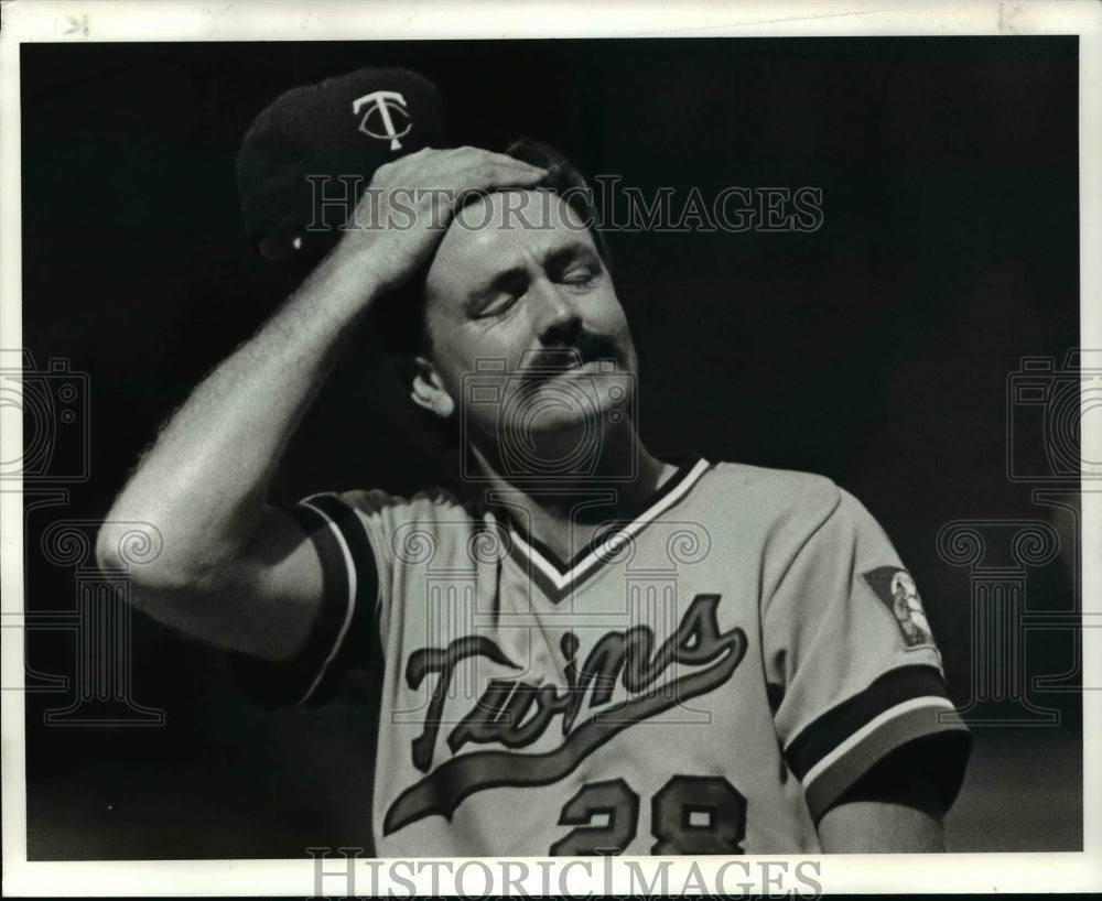 1985 Press Photo Twins pitcher Bert Blyleven - cvb60258- Historic Images