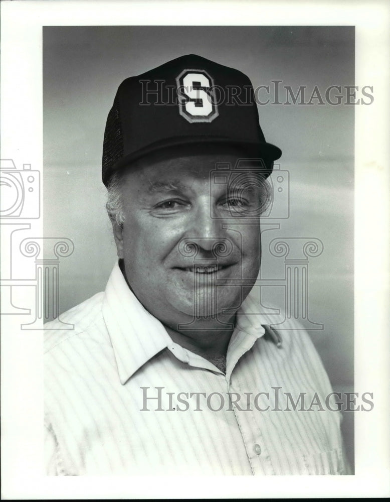 1990 Press Photo Retiring South High School Football Coach - cvb61072- Historic Images