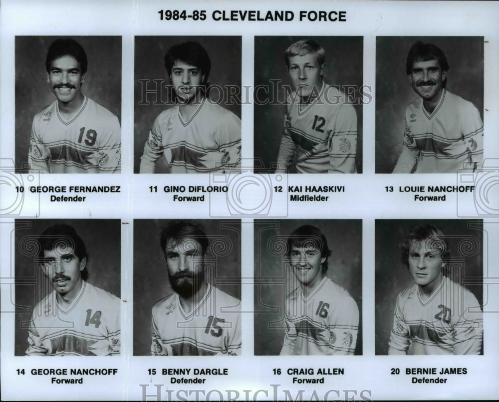 1984 Press Photo 1984-85 Cleveland Force - cvb61744- Historic Images