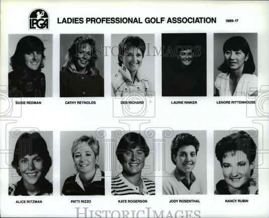1989 Press Photo Ladies Professional Golf Association members - cvb62032- Historic Images
