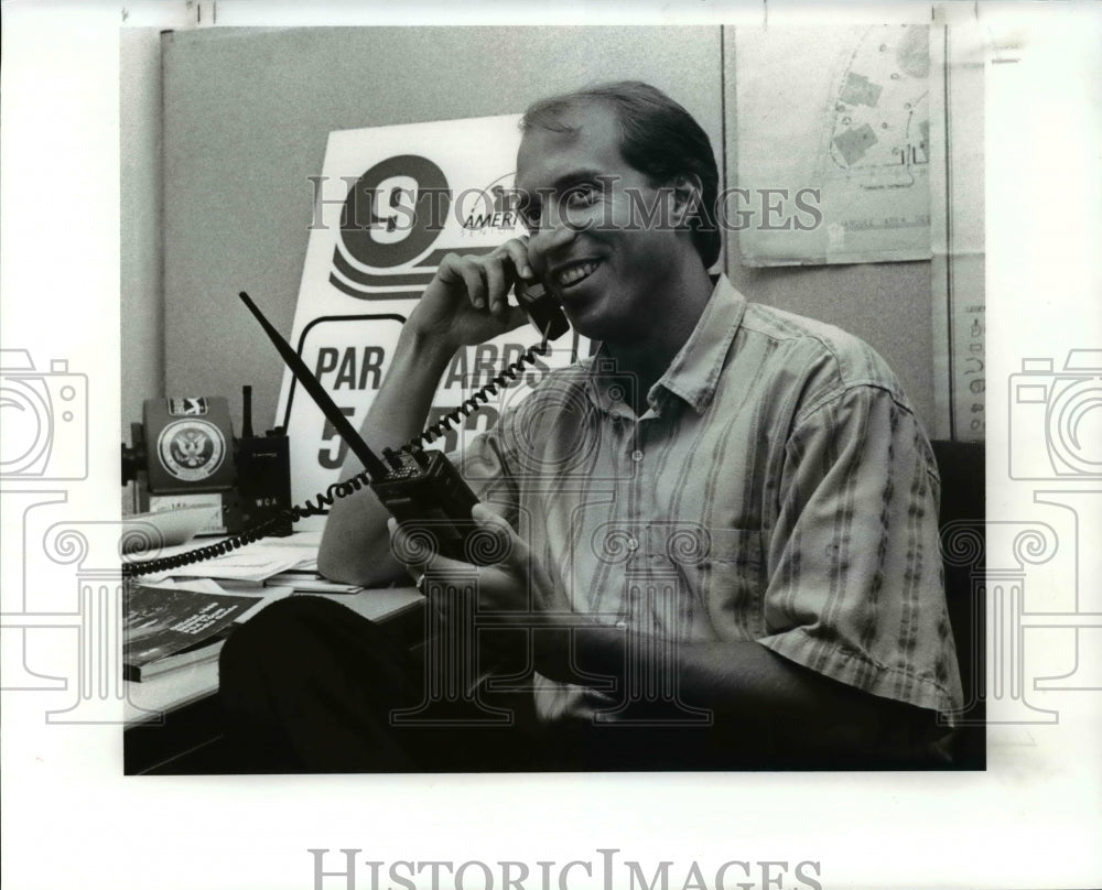 1989 Press Photo Dillard Pruitt hit from the 4th tee - cvb62173- Historic Images