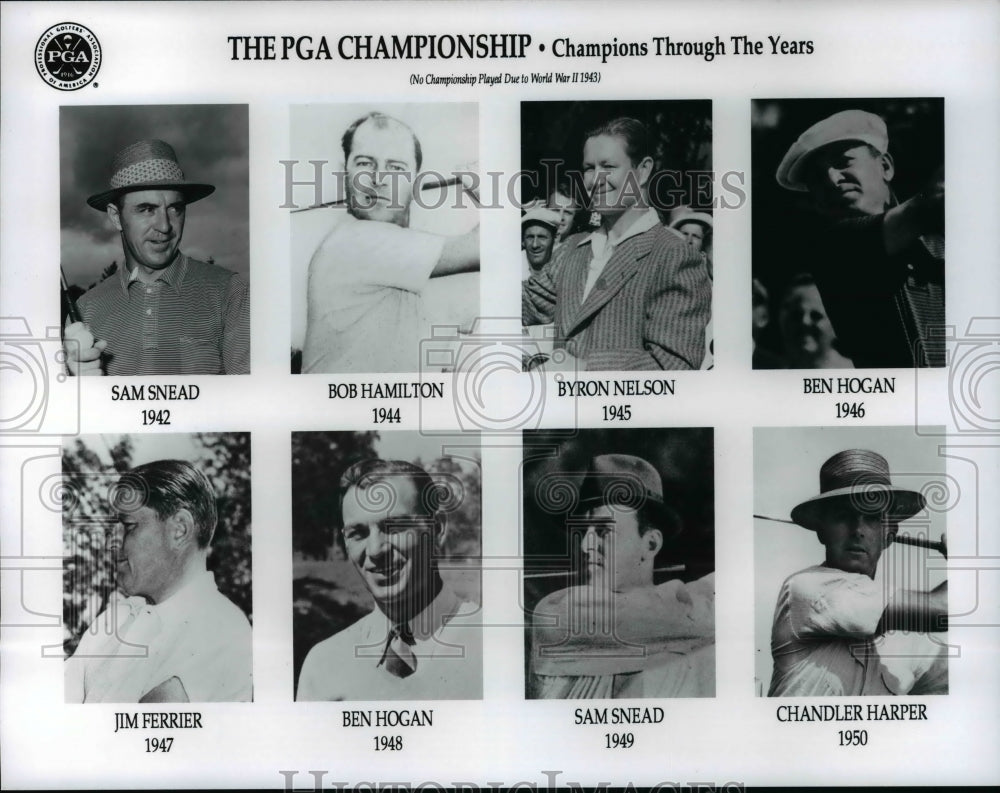 Press Photo The PGC Championship-Champions through the years. - cvb62233- Historic Images