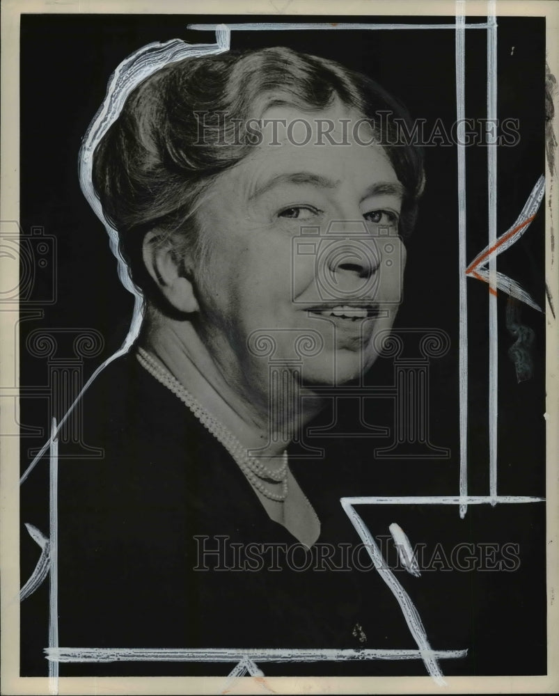 1949 Press Photo Mrs. Franklin Roosevelt - cvb63179- Historic Images