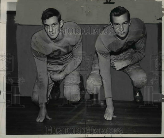 1948 Press Photo Fairview Football #21 Herb Wessel #39 Ted Paul - cvb63337