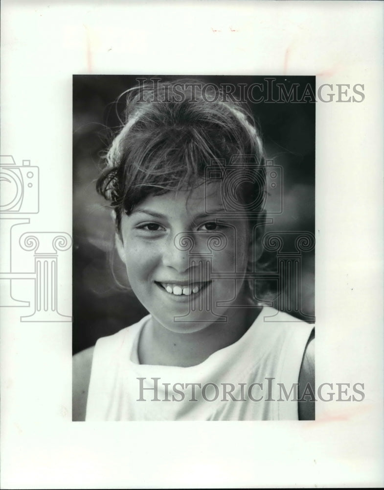 1990 Press Photo PD Junior Tennis Tournament, Claudia Castro - cvb63396- Historic Images