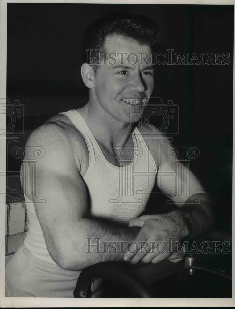 1952 Press Photo Joe Kotys-gymnastic star - cvb65121- Historic Images