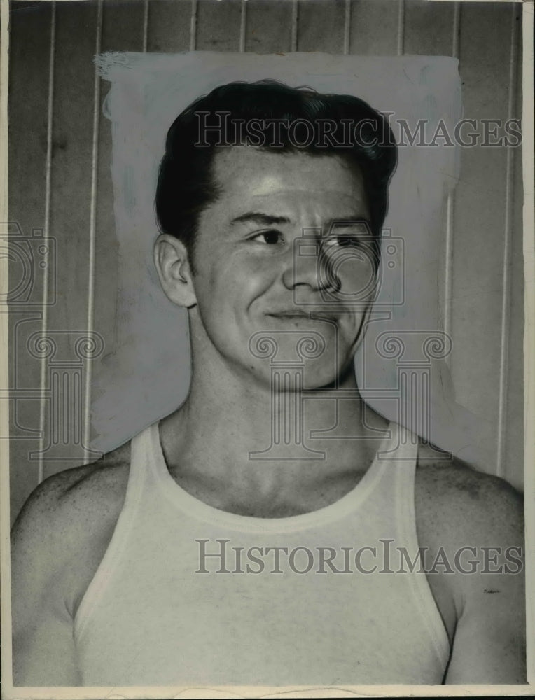 1949 Press Photo Gymnast Joe Koyts Kent State - cvb65381- Historic Images