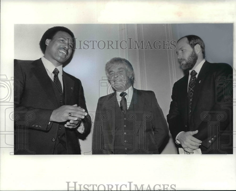 1983 Press Photo Andy Thronton, Earl Weaver and Toby Harrah - cvb65469- Historic Images