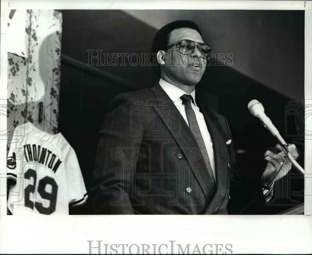 1988 Press Photo Andre Thorton at Wahoo Club - cvb65579- Historic Images