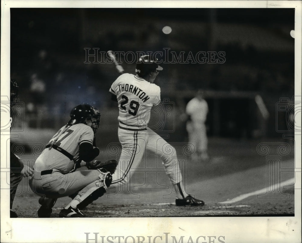 Press Photo Baseball action scene-Thornton - cvb65762- Historic Images