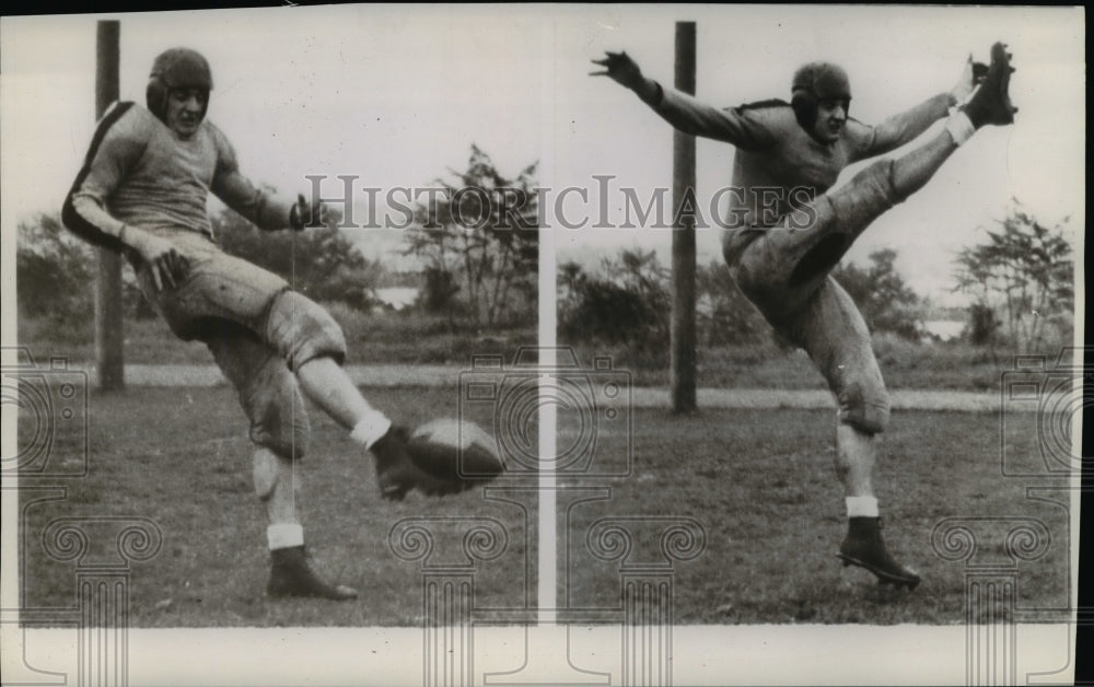 1939 Press Photo Columbia University Football Player Les Stancgyk - cvb67009- Historic Images