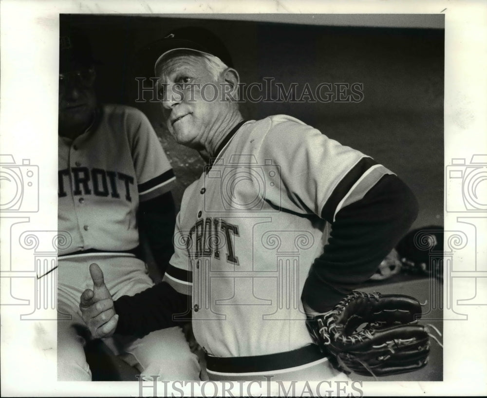 Press Photo Detroit manager Sparkey Anderson - cvb67038- Historic Images