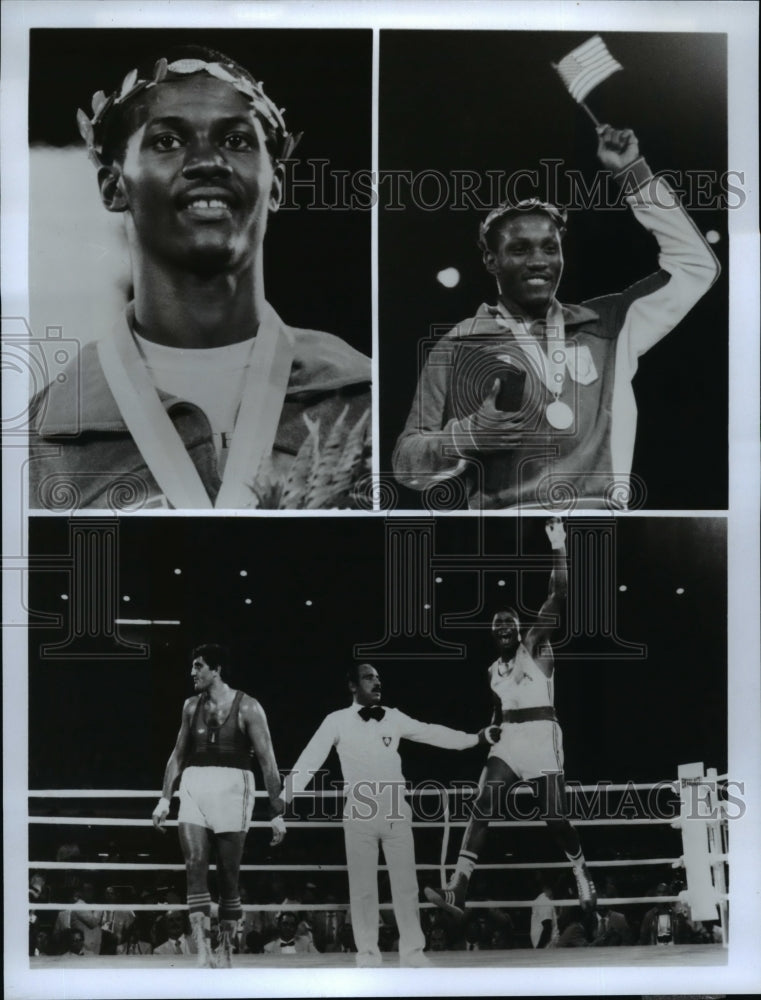 1984 Press Photo Top, left: M Breland, Top, right: P Whitaker, Bottom T Biggs- Historic Images