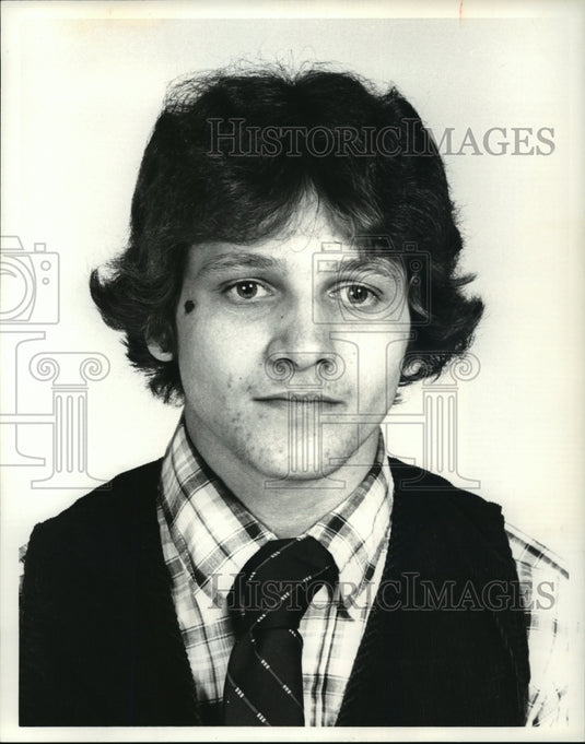 1981 Press Photo Brian Bartz Kenston High Wrestling - cvb73429- Historic Images