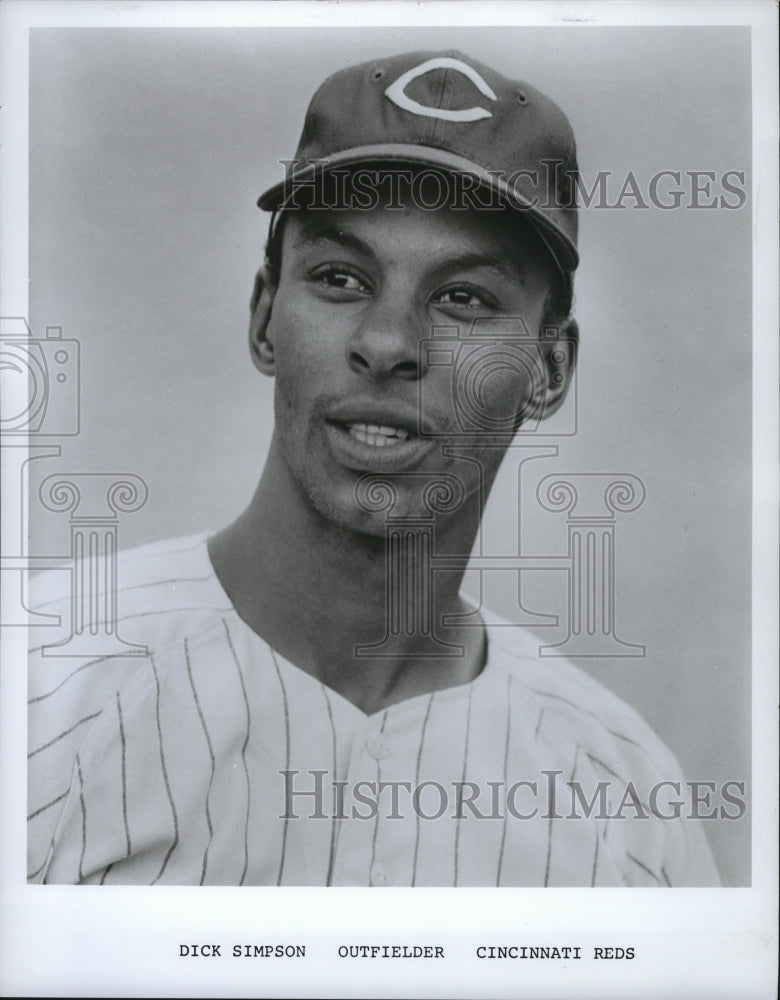 1968 Press Photo Dick Simpson, Cincinnati Reds- Historic Images