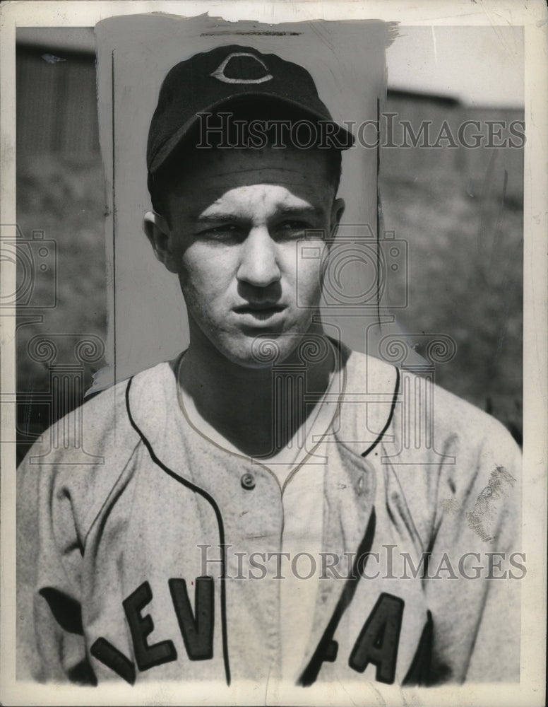 1947 Press Photo Hank Rutkowski, Cleveland Indians- Historic Images