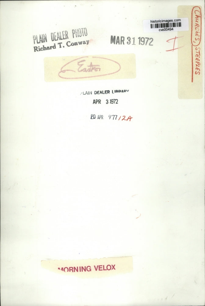 1972 Press Photo Church steeple - cvo00494