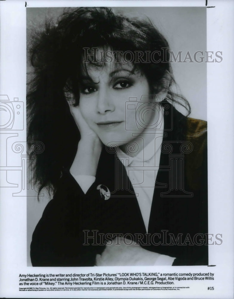 1989 Press Photo Amy Heckerling Writer & Director or Look Who's Talking- Historic Images