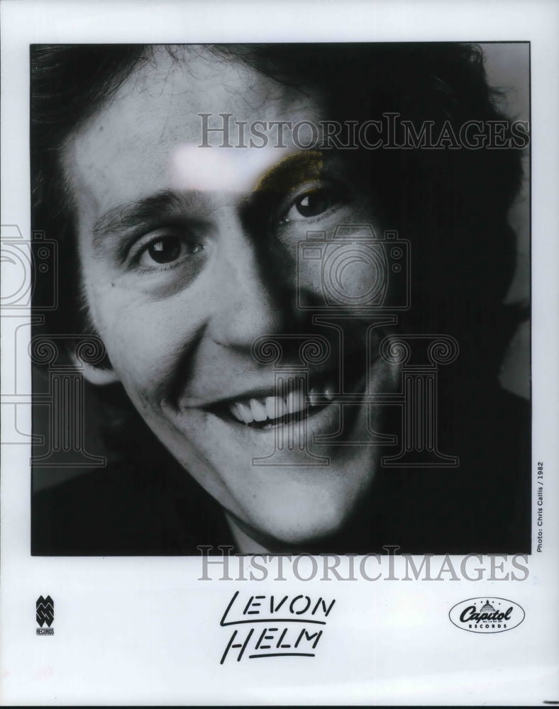 1982 Press Photo Levon Helm American rock musician and actor- Historic Images