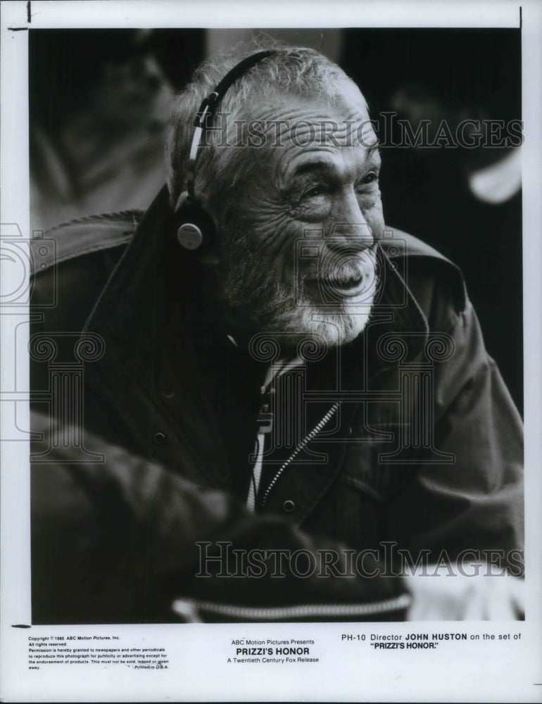 1985 Press Photo Director John Huston in "Prizzi's Honor" - cvp24238- Historic Images